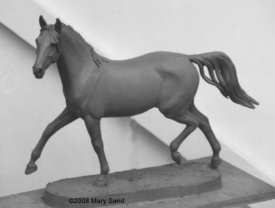 Horse sculptures and statues by Mary Sand : Arabian horse statue