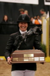 Horse Show Trophies : Beezie Madden with Judgement ISF Perpetual Trophy