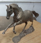 Commission bronze horse sculpture