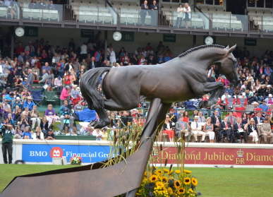 Hickstead Statue Unveiled at Spruce Meadows to honor legendary Show Jumping Stallion Hickstead