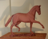 New dressage horse sculpture to be cast in bronze soon.