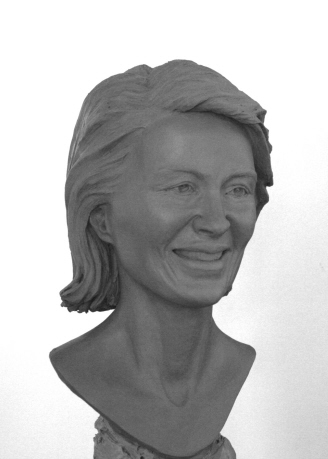 Portrait sculpture : Work in progress : Dr. Ursula von der Leyen